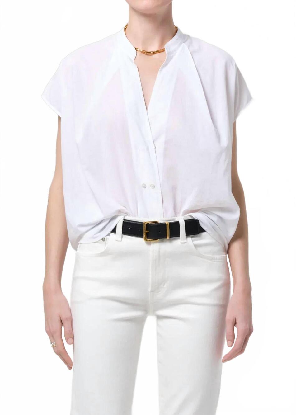 NEW CITIZENS OF HUMANITY penelope blouse in white